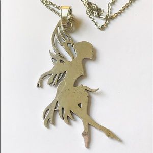 3.5”!! Enormous BEAUTIFUL Fairy Necklace